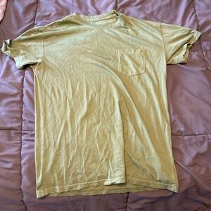 Pale Yellow Short Sleeve Crew Neck Tee